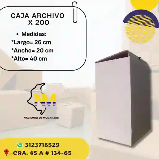 Caja Archivo X200 (26x20x40)