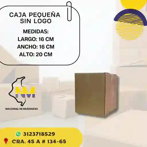 Caja Pequeña Sin Logo 16x16x20