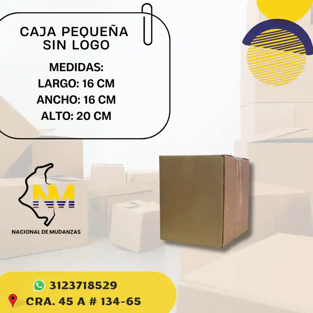 Caja Pequeña Sin Logo 16x16x20