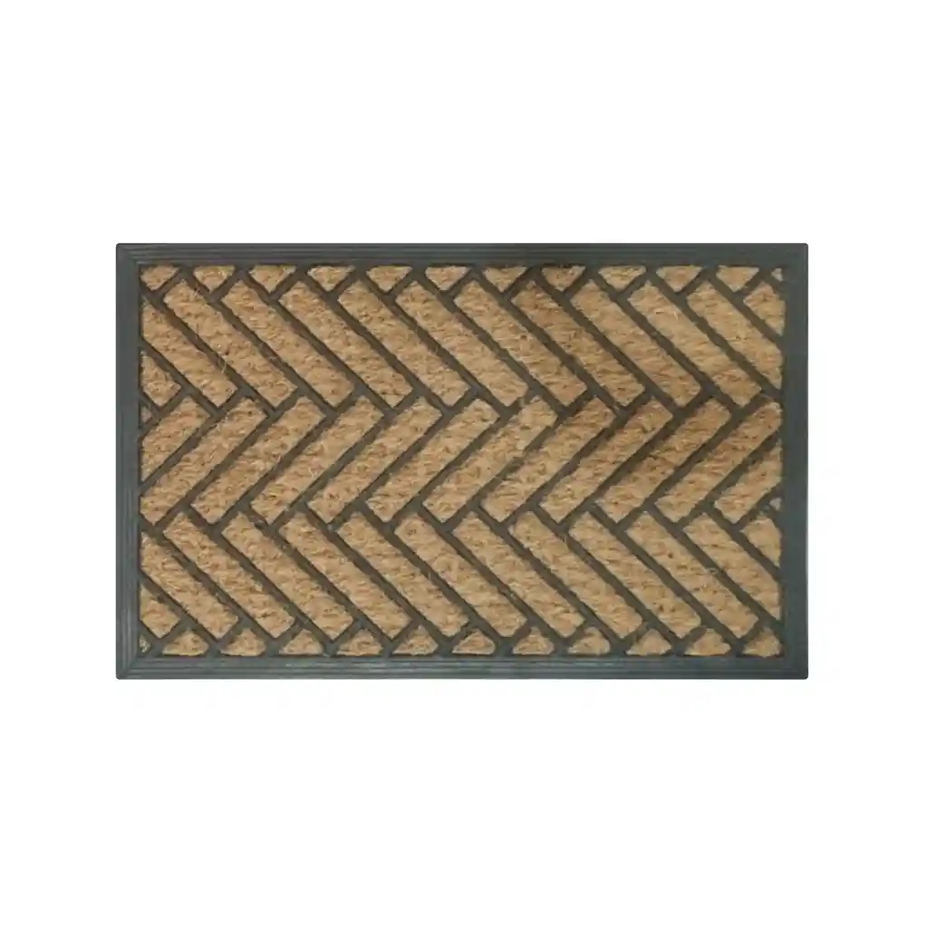 Tapete De Entrada Coco Goma Natural 40x60 Cm Modelo 2