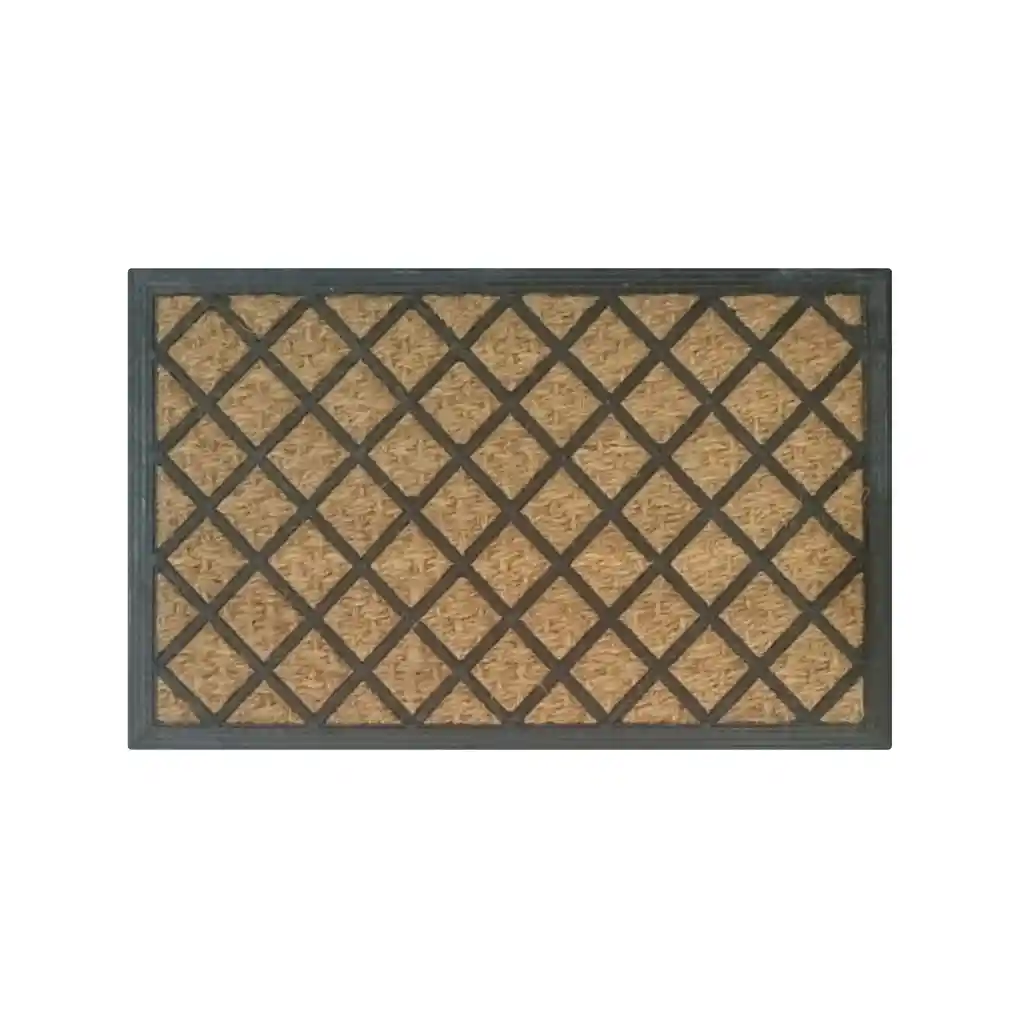 Tapete De Entrada Coco Goma Natural 40x60 Cm Modelo 3