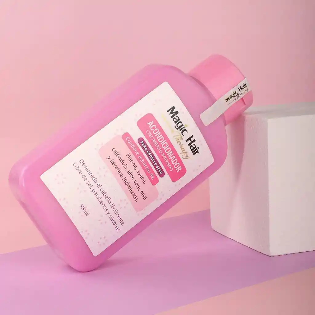 Acondicionador Crecimiento Intensivo Para Cabello Seco Magic Hair 500 Ml