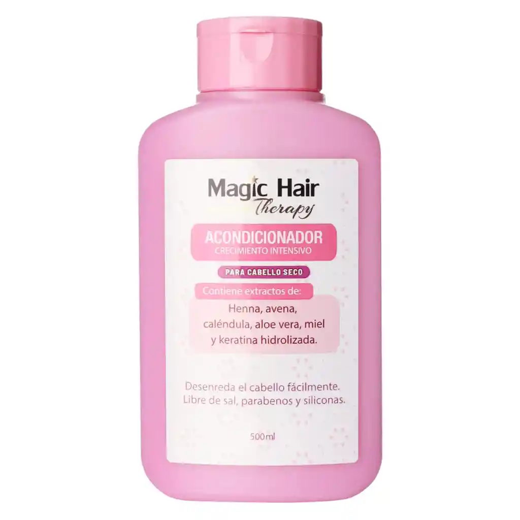 Acondicionador Crecimiento Intensivo Para Cabello Seco Magic Hair 500 Ml