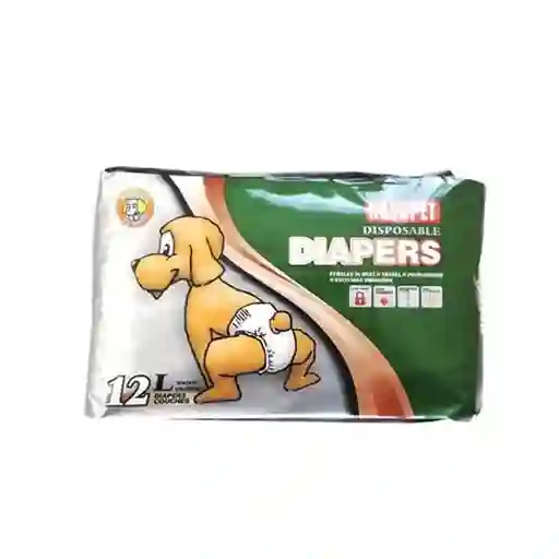 Pañales Desechables 12 Und - Talla L
