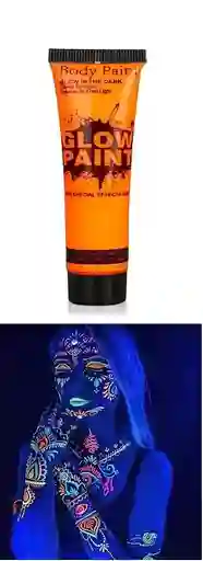 Pintura Neon Para El Cuerpo - Naranja