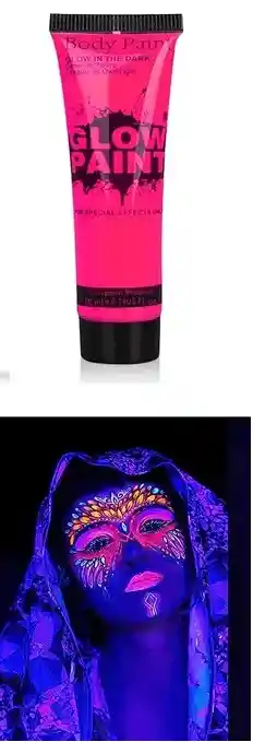 Pintura Neon Para El Cuerpo - Fucsia