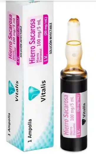 Hierro Sacarosa (100 Mg/5 Ml ) Ampolla
