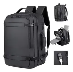 Maleta Bolso Morral Ejecutivo Universitario Para Laptop Pc Con Puerto Usb Premium Negro