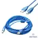 Cable Para Impresora Usb Tipo A-b Alta Velocidad 1.5m