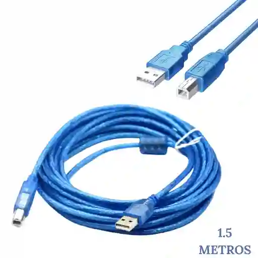 Cable Para Impresora Usb Tipo A-b Alta Velocidad 1.5m