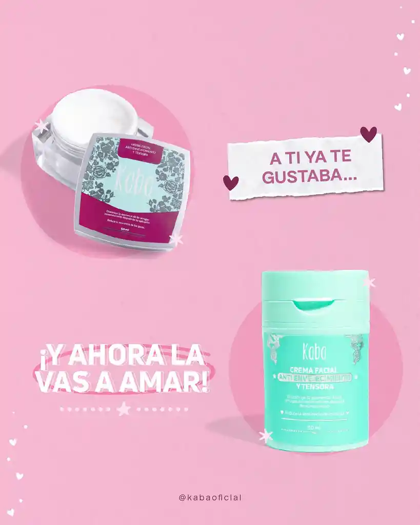 Crema Facial Tensora Antiedad Kaba