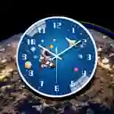 Reloj Pasta Pared Decoración Redondo Análogo Astronauta 30ml