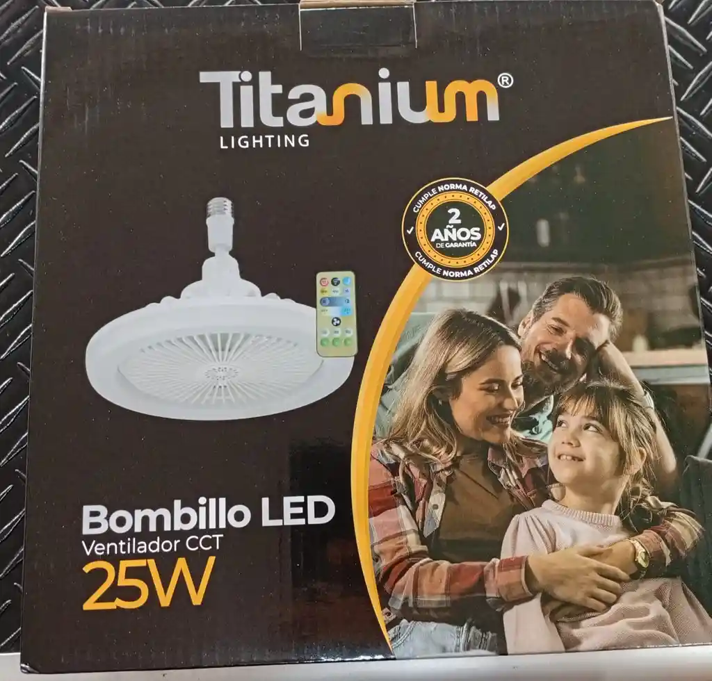 Bombillo Led Con Ventilador 25w