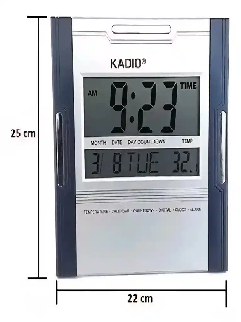 Reloj Pared Digital Kadio 3810 Termo Timer Alarma Calendario