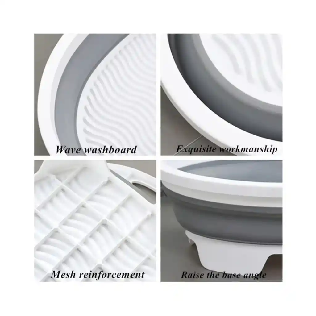 Cesta Tina Plegable Multiusos Ropa Lavadero Portable