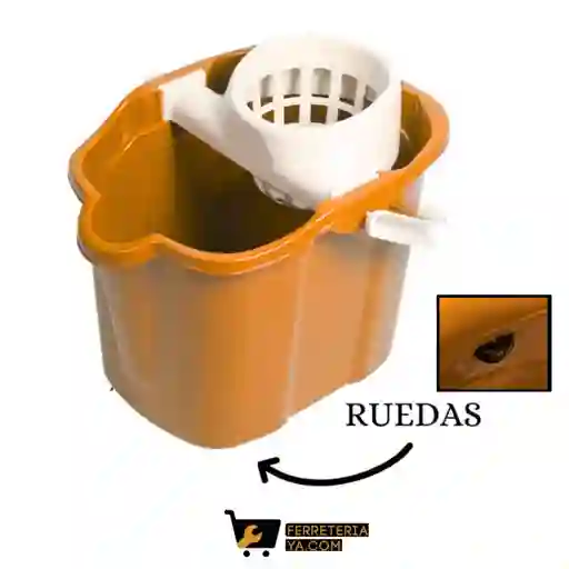 Balde Escurridor 20l Con Ruedas