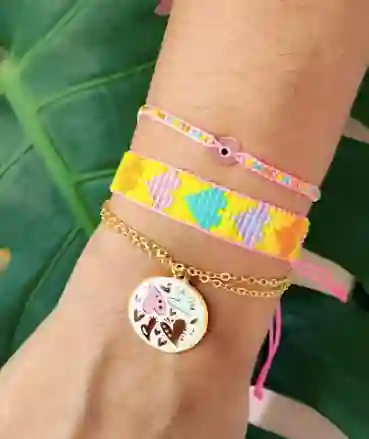 Juego Pulseras Amarillas
