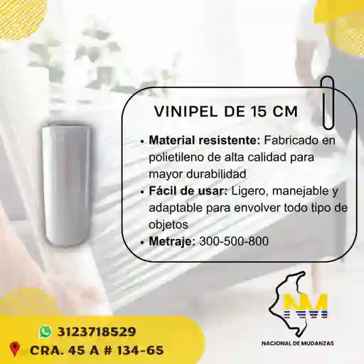 Vinipel - Pelex De 15 Cm X 800 Mtrs