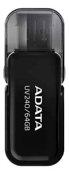Memoria Usb Adata Uv240 64gb 2.0 Auv240 Negro