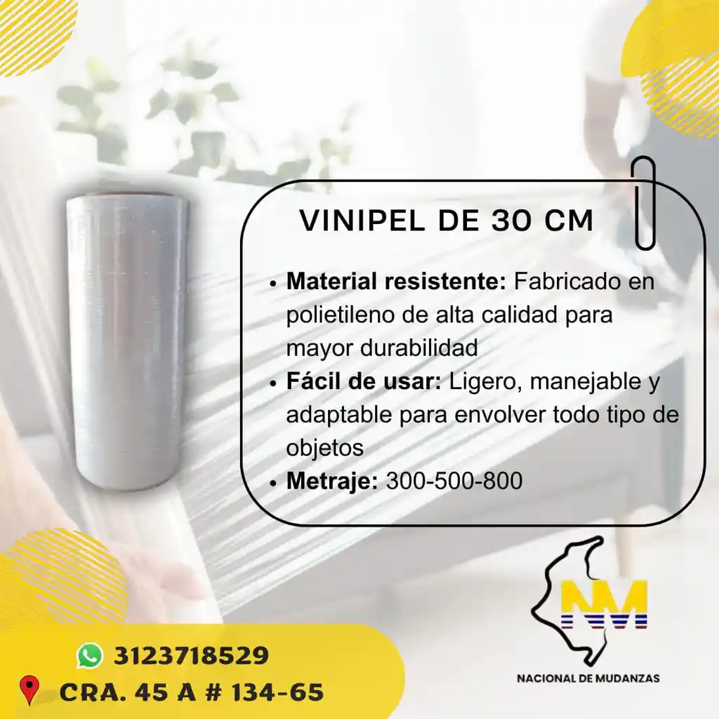 Vinipel - Pelex 30 Cm X 500 Mtrs