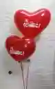 Globo En Helio Dúo Corazones