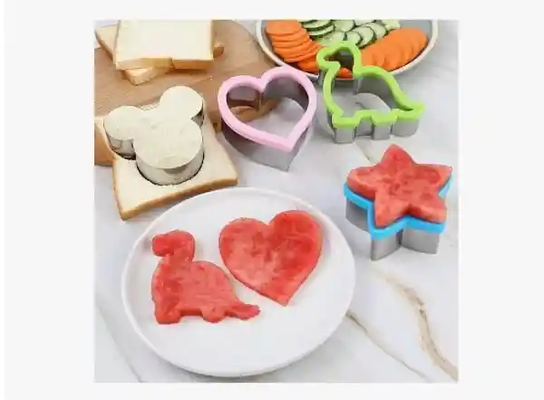 Kit Cortador De Figuras Moldes Para Comidas De Niños