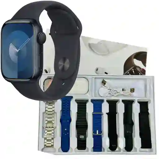 Combo Smartwatch V11 Reloj Clasic + Audífonos + 7 Manillas