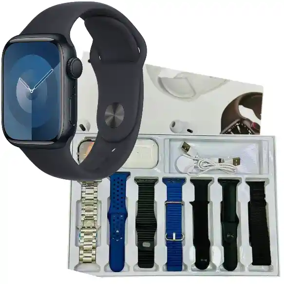 Combo Smartwatch V11 Reloj Clasic + Audífonos + 7 Manillas