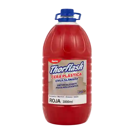 Cera Plastica Thorflash 3,8 Litros Canela - Rojo