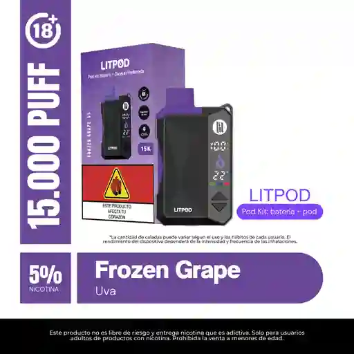 Litpod Kit 15000puff - Frozen Grape
