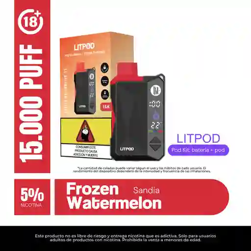 Litpod Kit 15000puff - Frozen Watermelon