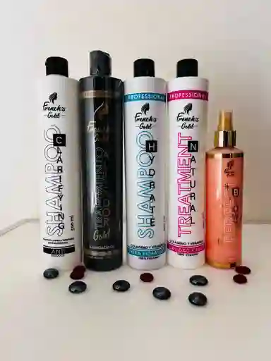Kit 5 Pasos Keratina Frenchs Gold