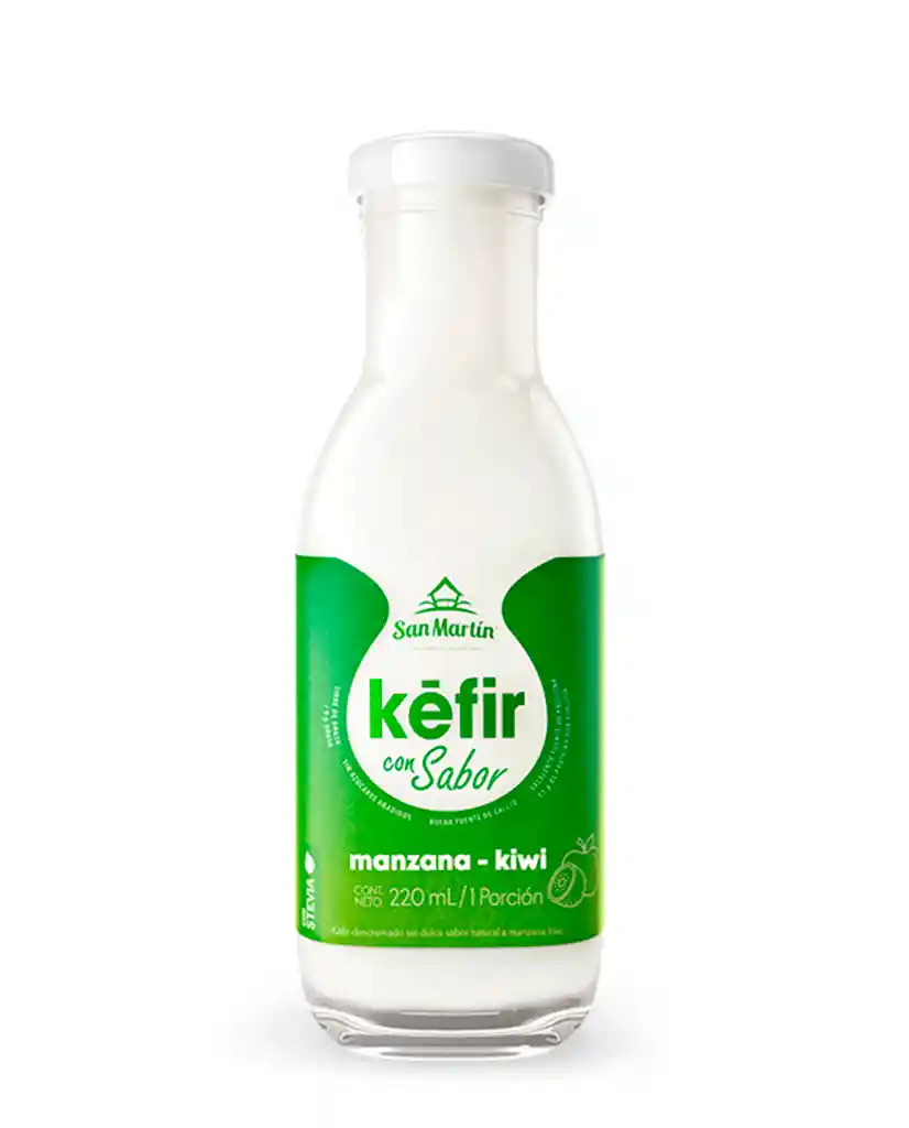 Kéfir Artesanal Manzana Kiwi San Martin 220 Ml