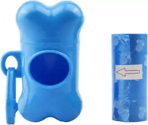 Dispensador De Bolsas Para Macotas Estuche 2 Bolsas Hueso Para Perros