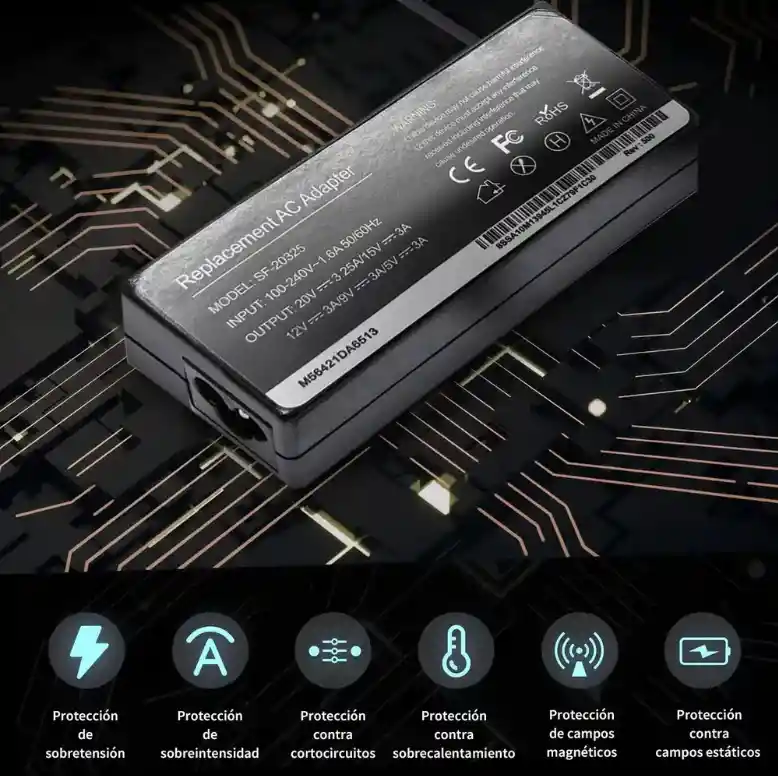 Cargador L3novo 65w 110v Portátil