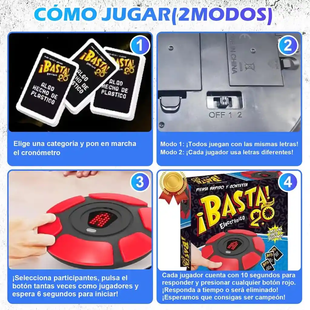 Basta Juego De Mesa Electrónico 2.0, Juego De Mesa Familiar