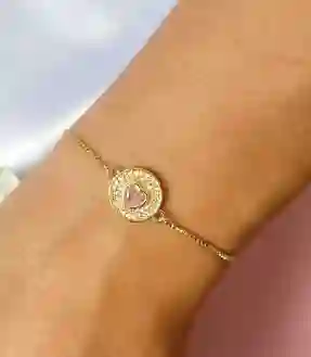 Pulsera Corazon Rosa