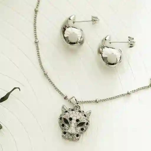 Cadena Felino Plateado