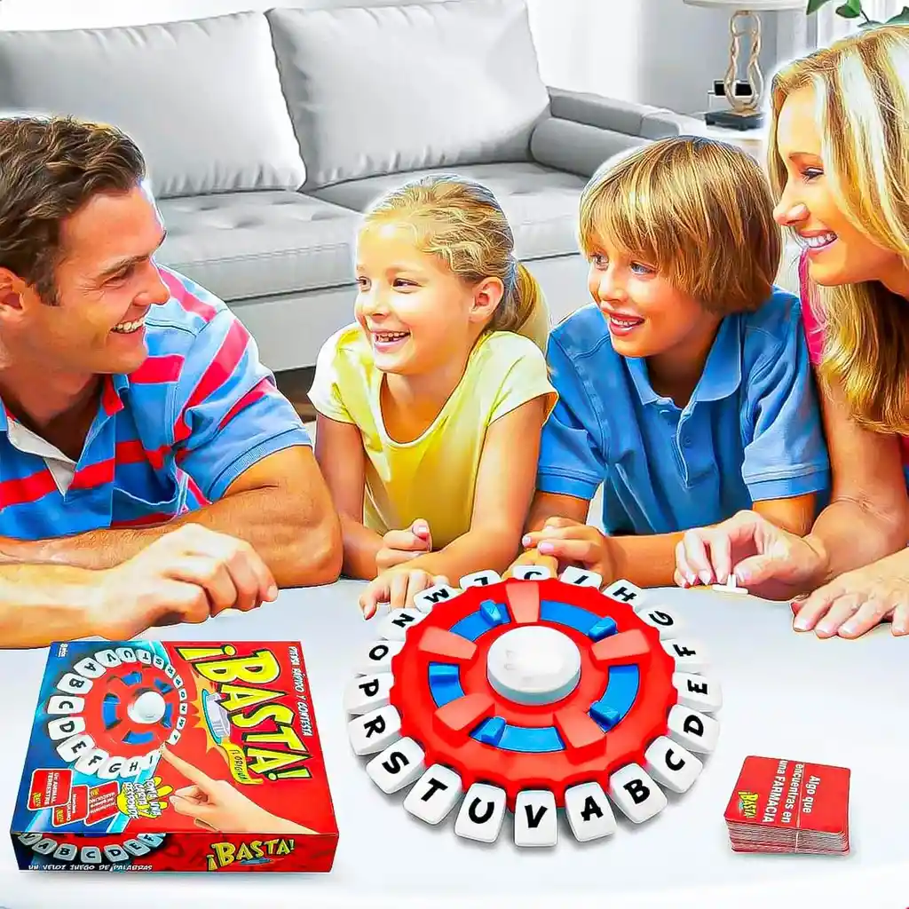 Juegos Mesa Familiar Juego De Palabras Basta Niños