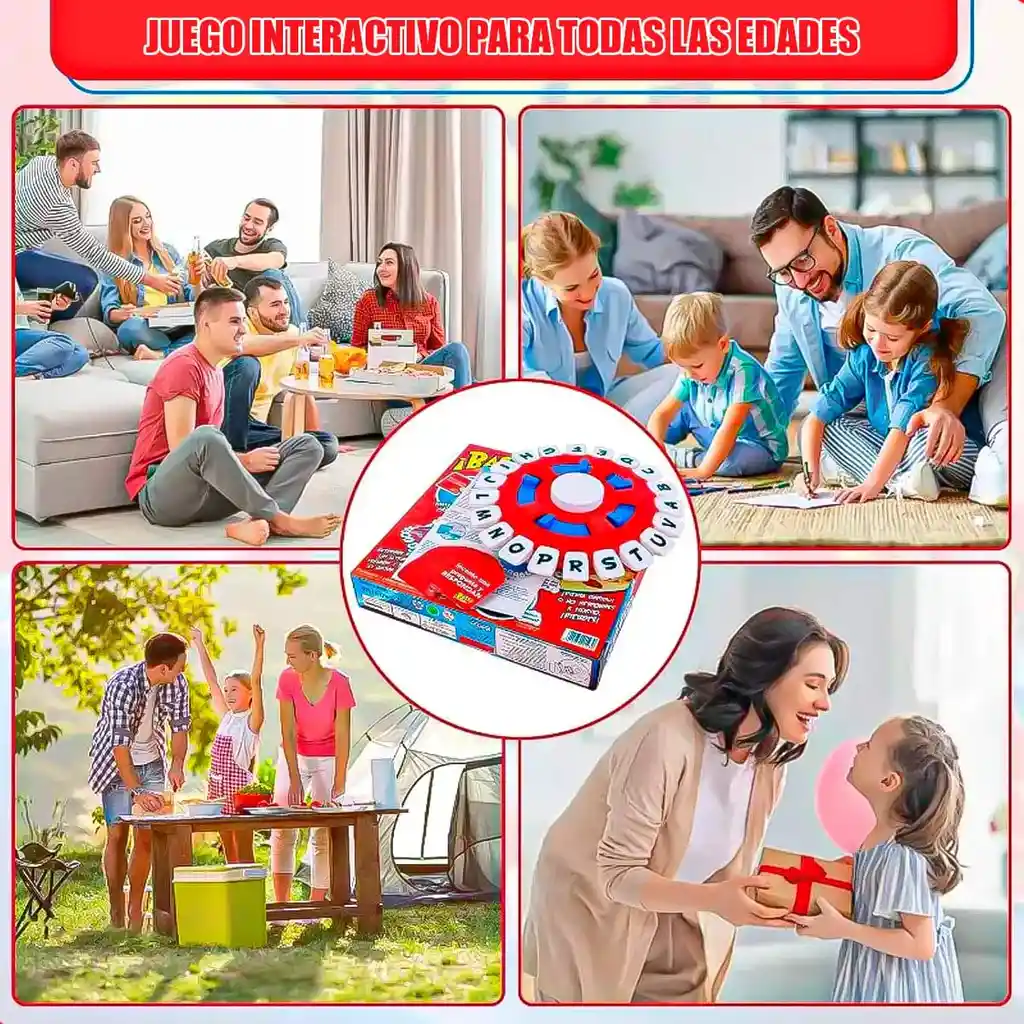 Juegos Mesa Familiar Juego De Palabras Basta Niños