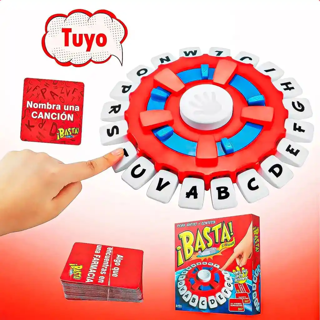 Juegos Mesa Familiar Juego De Palabras Basta Niños