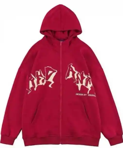 Buzo O Hoodie Rojo Talla M