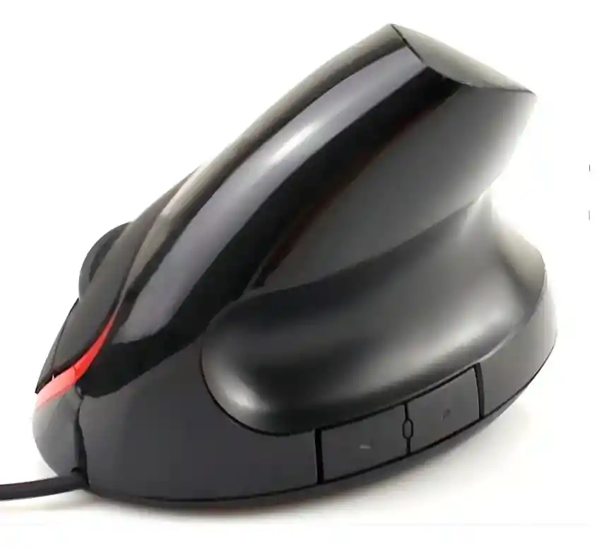 Mouse Vertical 5d Ergonomico Conexión Cable Usb Color Negro