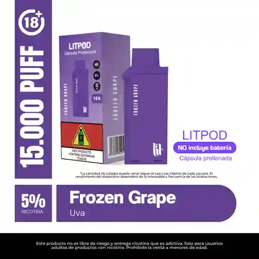 Pod Litpod 15000puff - Frozen Grape