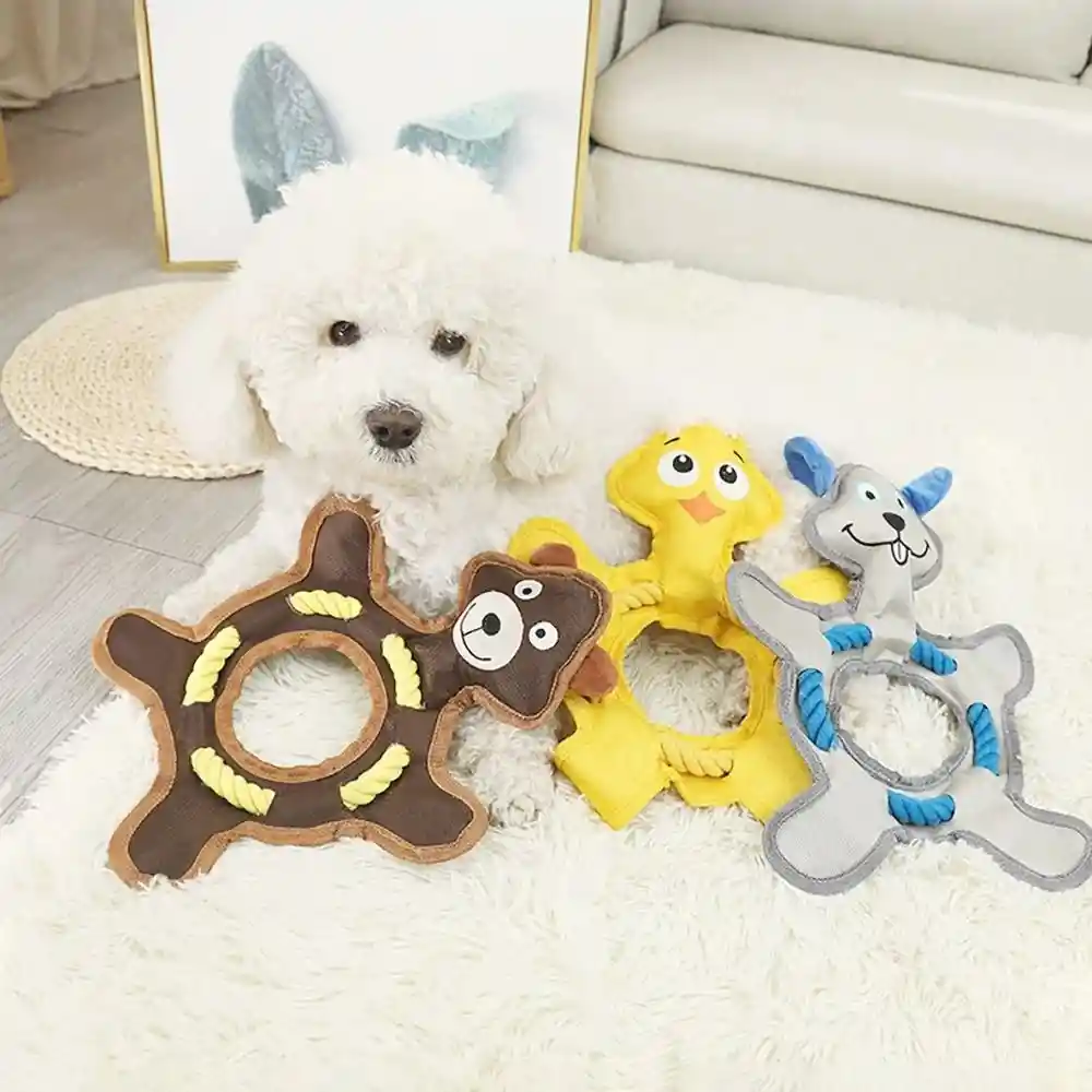 Juguete Para Perros Resistente Juguete Interactivo Con Sonido Chirriante Juguete Disco Volador Para Mascotas