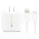 Kit Cargador Original Oppo 65w Ultrarrapida Cable Tipo C