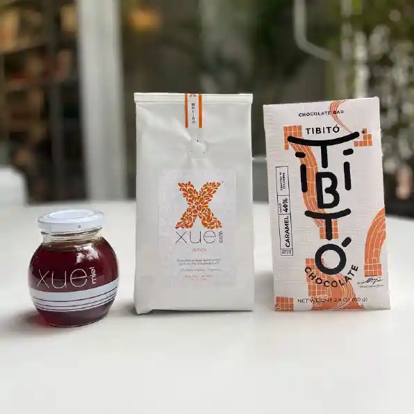 Kit Regalo Café Origen + Barra De Chocolate Caramelo Y Miel – Regalo Xue