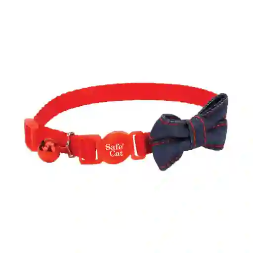 Collar Coastal Rojo Con Moño