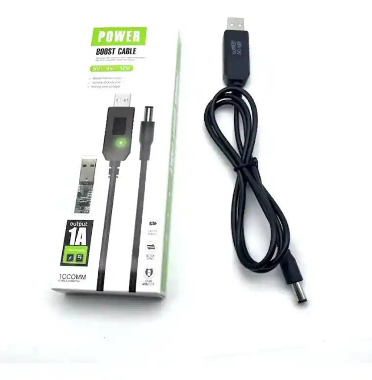 Cable Usb A Dc Power Boost 1m Negro
