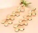 Aretes Hojas Covergold 6,8 Cm